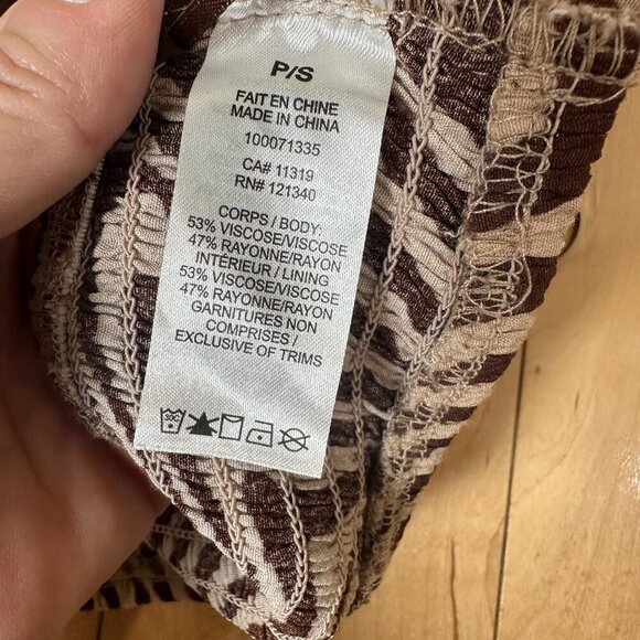 GARAGE Animal Print Zebra Silky Halter Crop Top Size Small Bra Corset Bustier - Picture 8 of 8